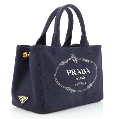 prada canapa tote mini|prada nylon shopper tote.